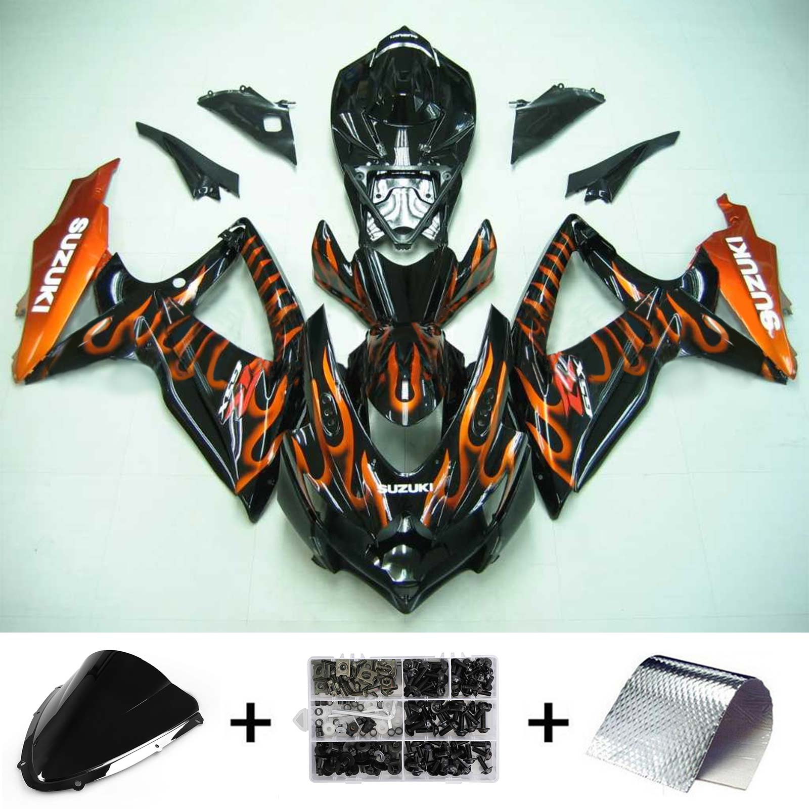 Suzuki GSXR 600/750 2008-2010 Kit Carenado Carroceria Plastico ABS K8