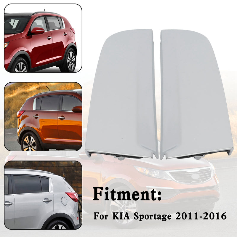 2x C Pillar Rear Door Garnish Cover Exterior Molding Trim For KIA Sportage 11-16