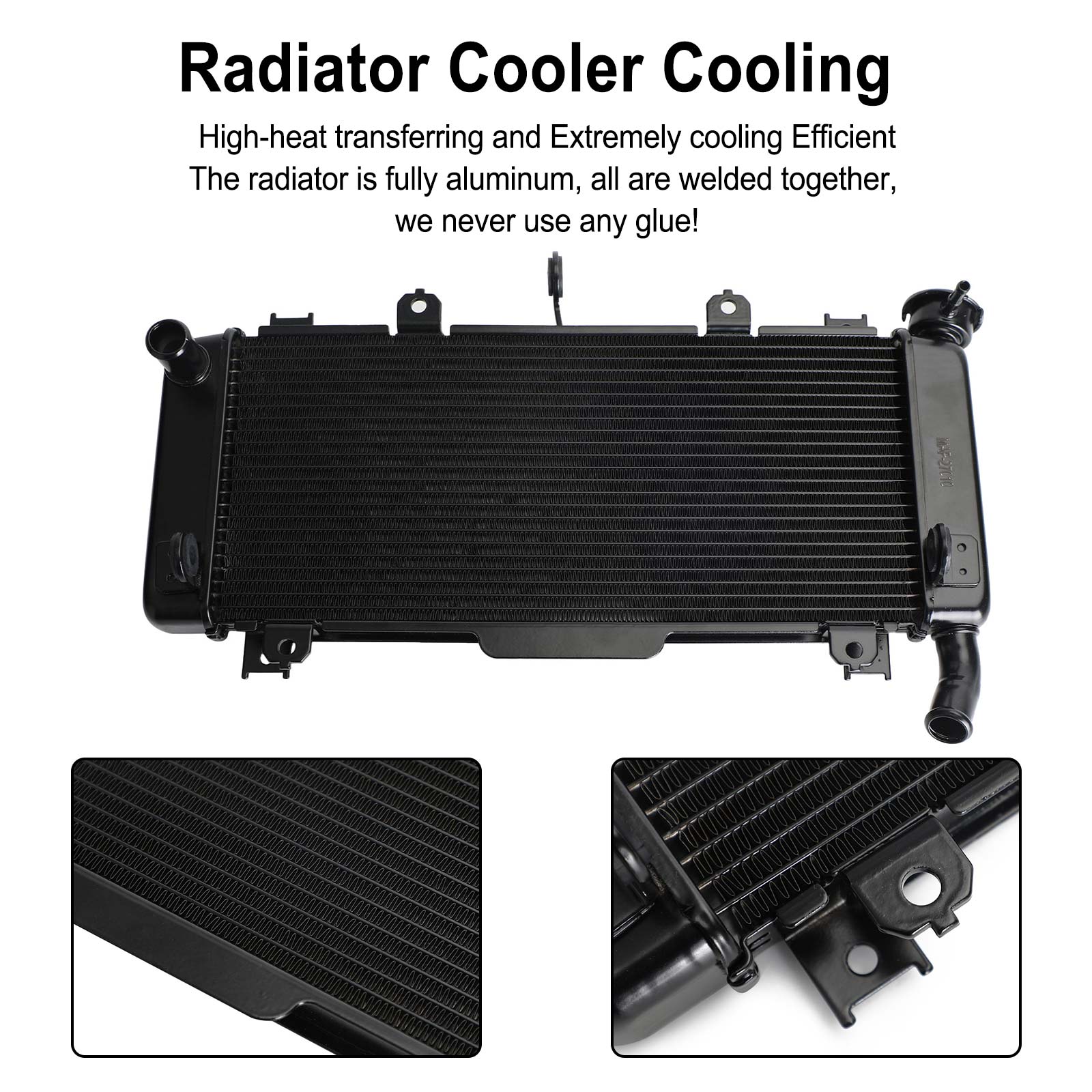 Radiator Cooler Cooling Fit For Kawasaki Ninja 650 Z650 ER650 2017-2023 Generic