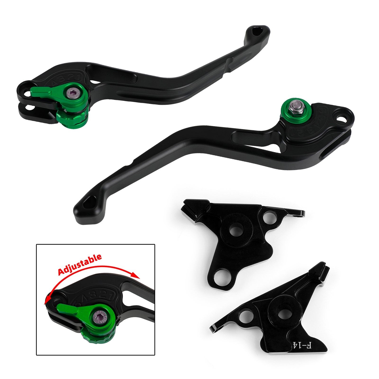 Kawasaki ZRX1100 ZZR1200 ZX7R ZG1000 NEW Short Clutch Brake Lever