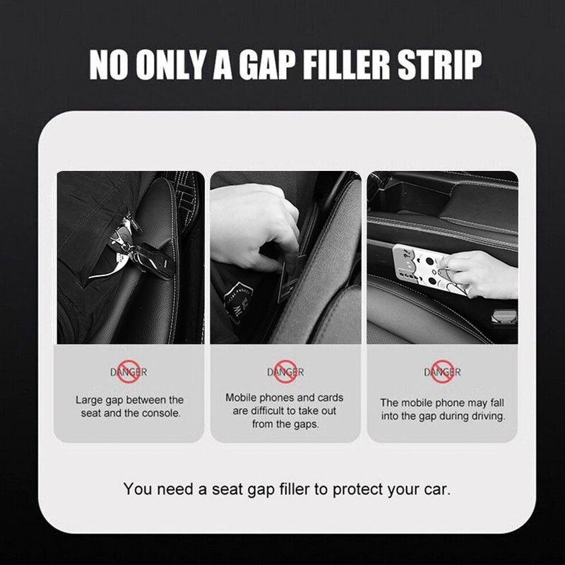 Beige Car Seat Gaps Filler Crevice Blocker Console Side Fill Strip Universal