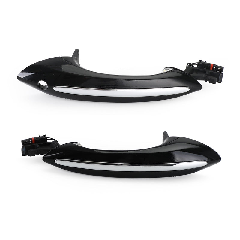 Manija de puerta exterior izquierda + derecha negra 51217231931/51217231934 para BMW F10 F01 genérico