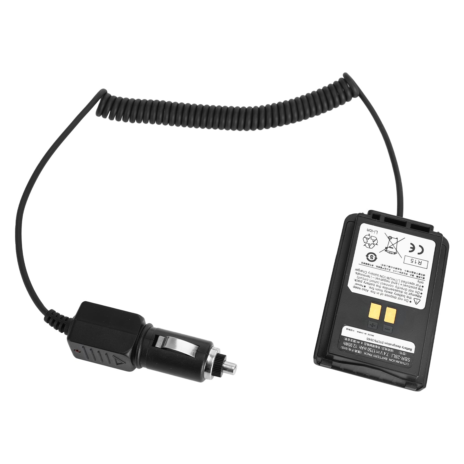 Eliminador de batería de cargador de coche Sbr-28Li para accesorios de Radio Talkie Ft4X Ft4Xr