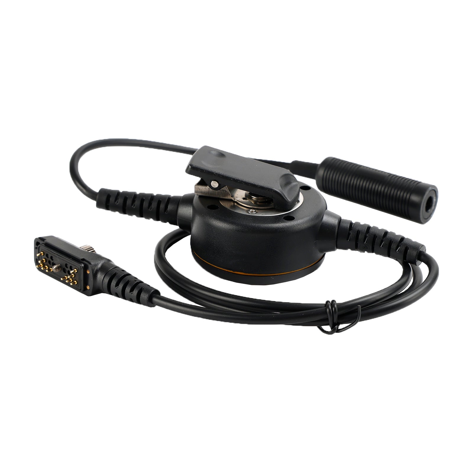 7.1-A3 Single Transparent Tube Headset 6-Pin U94 PTT For Hytera PD780/700G/580