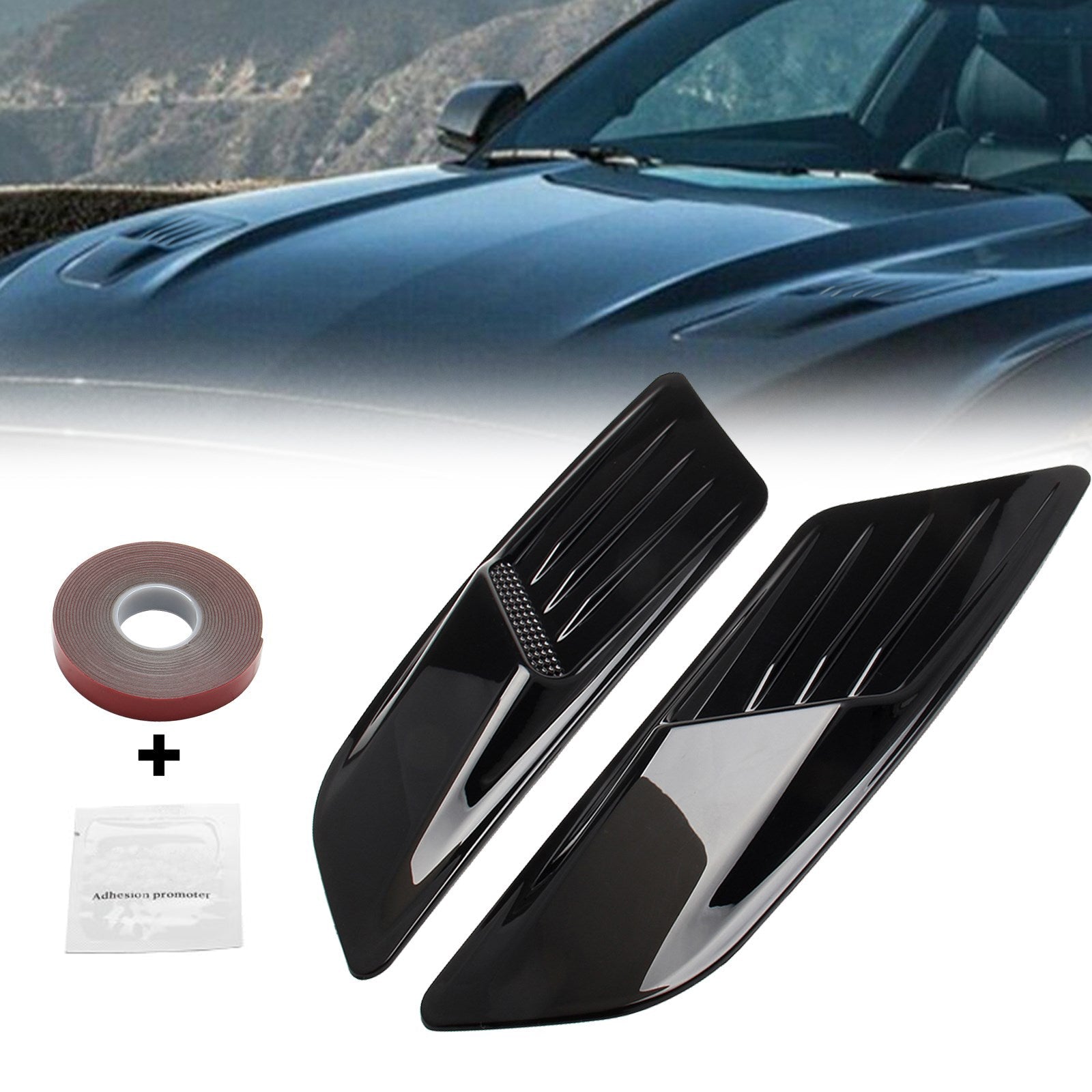 Front Hood Air Vent Molding Cover Trim For Ford Mustang 2015-2017 Generic