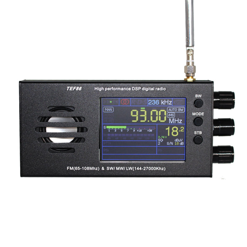Pantalla LCD de 3,2" EF6686 Radio digital DSP de alto rendimiento 144-27000 KHz SW/MW/LW