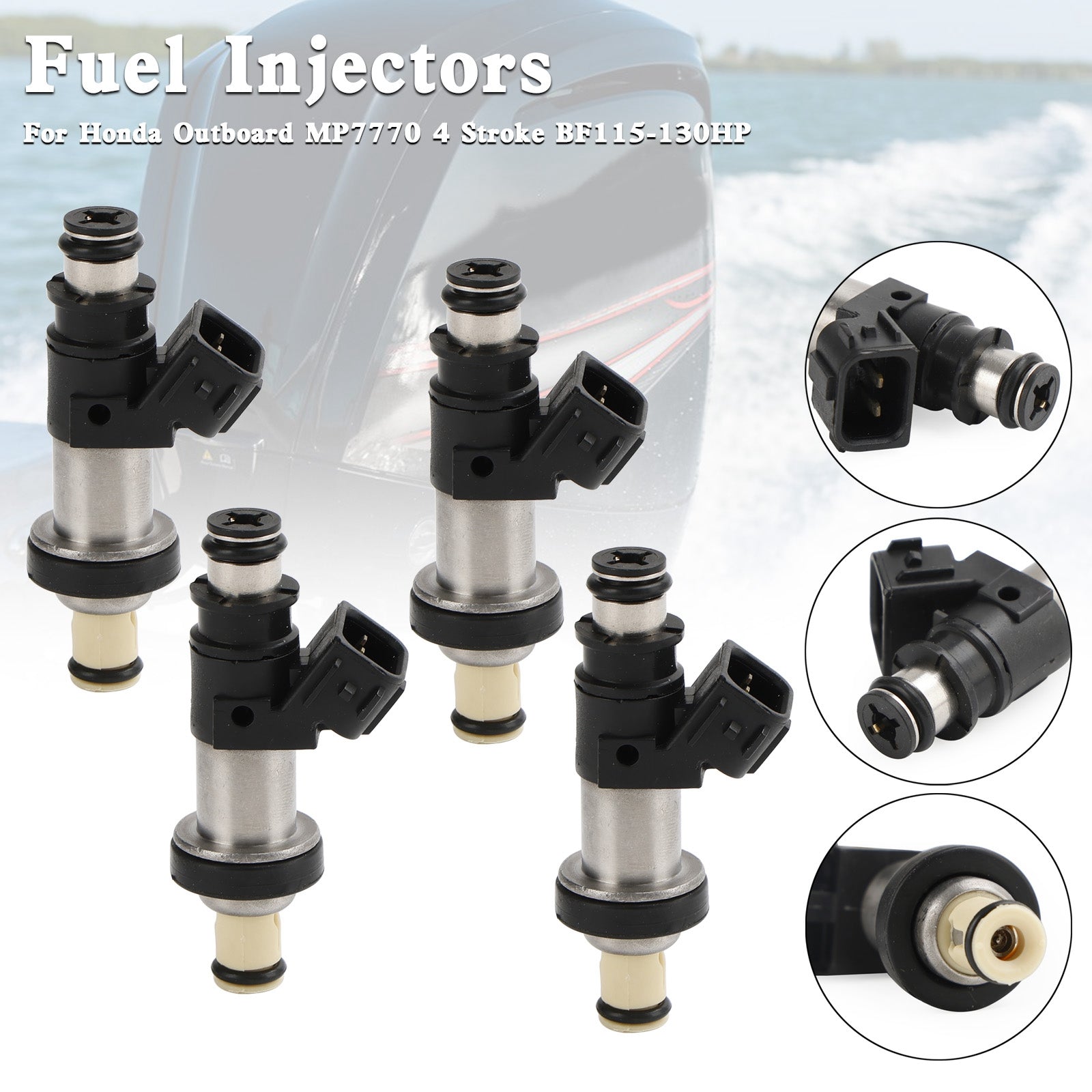 4PCS 16406-ZW5-000 Fuel Injectors For Honda Outboard MP7770 4 Stroke BF115-130HP