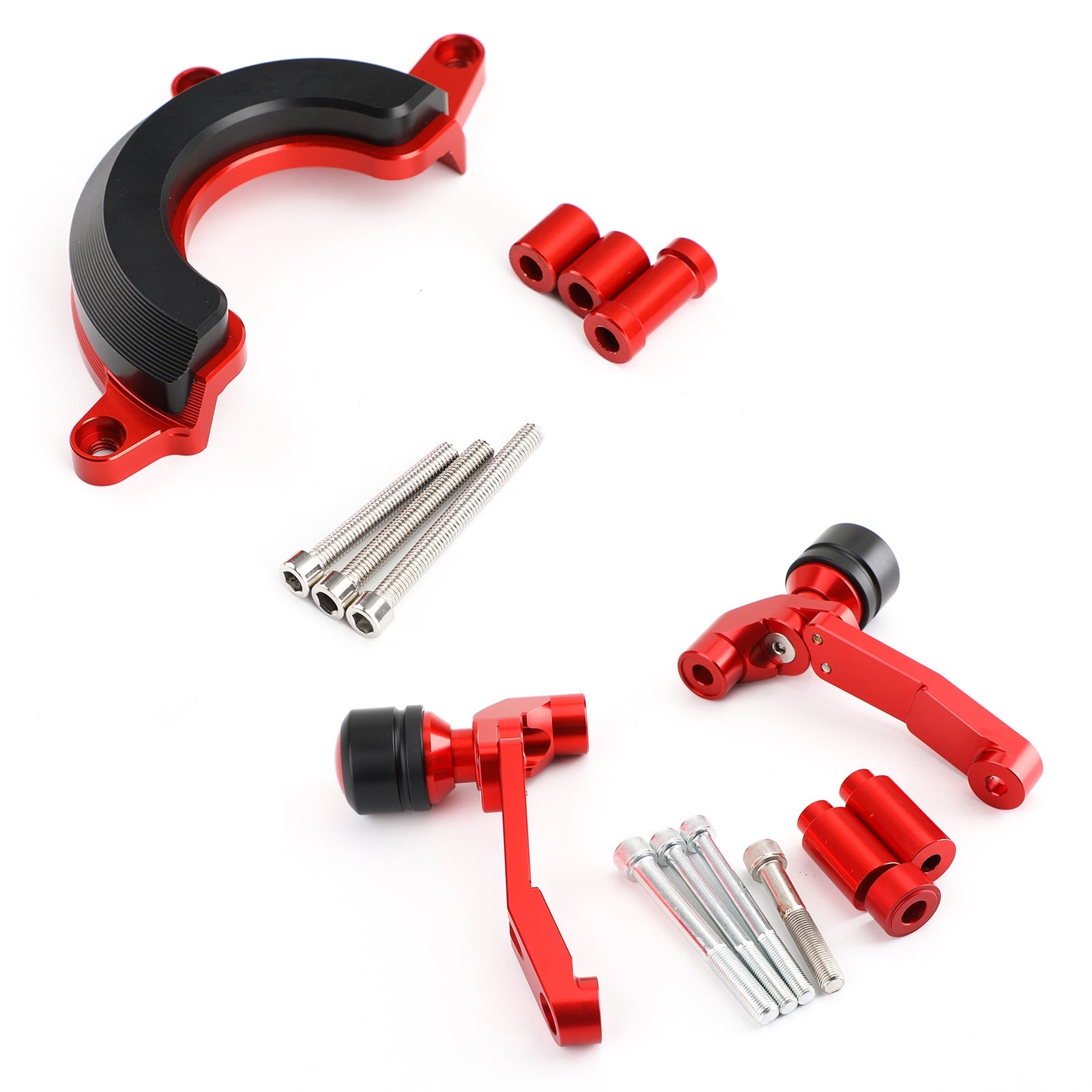 Engine Frame Sliders Crash Protectors Kit for Honda CB650R 2019-2021 Red Generic