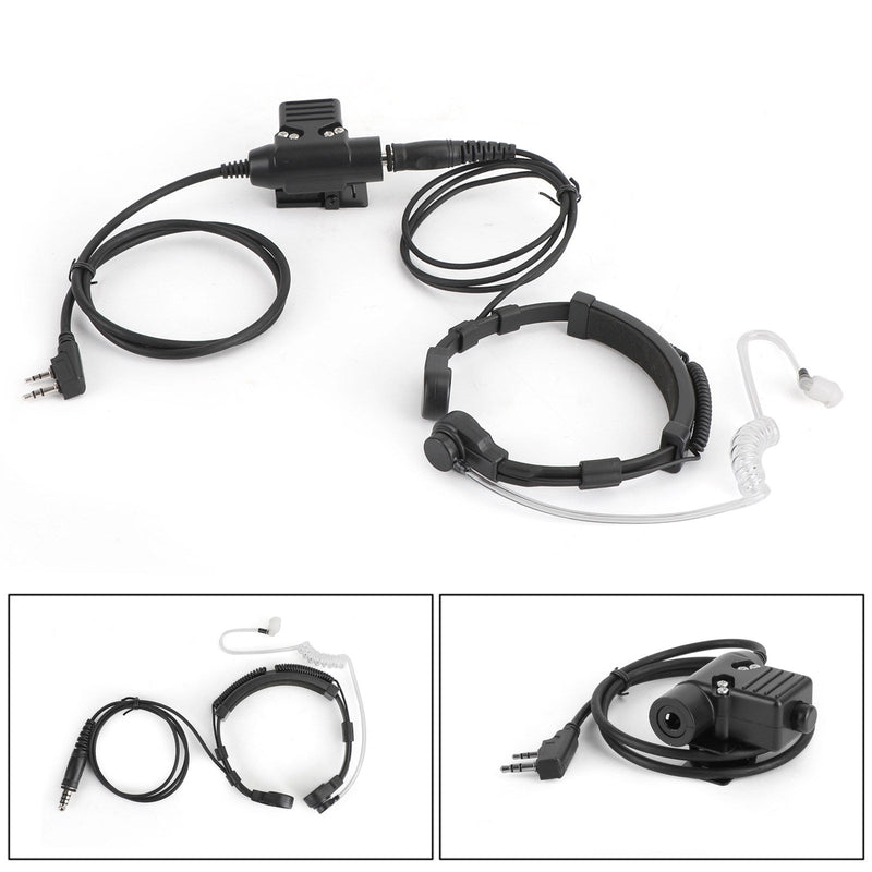 Throat Mic Microphone Headset Fit for TK3107 TK3207 TK3160 BaoFeng UV5R UV-82