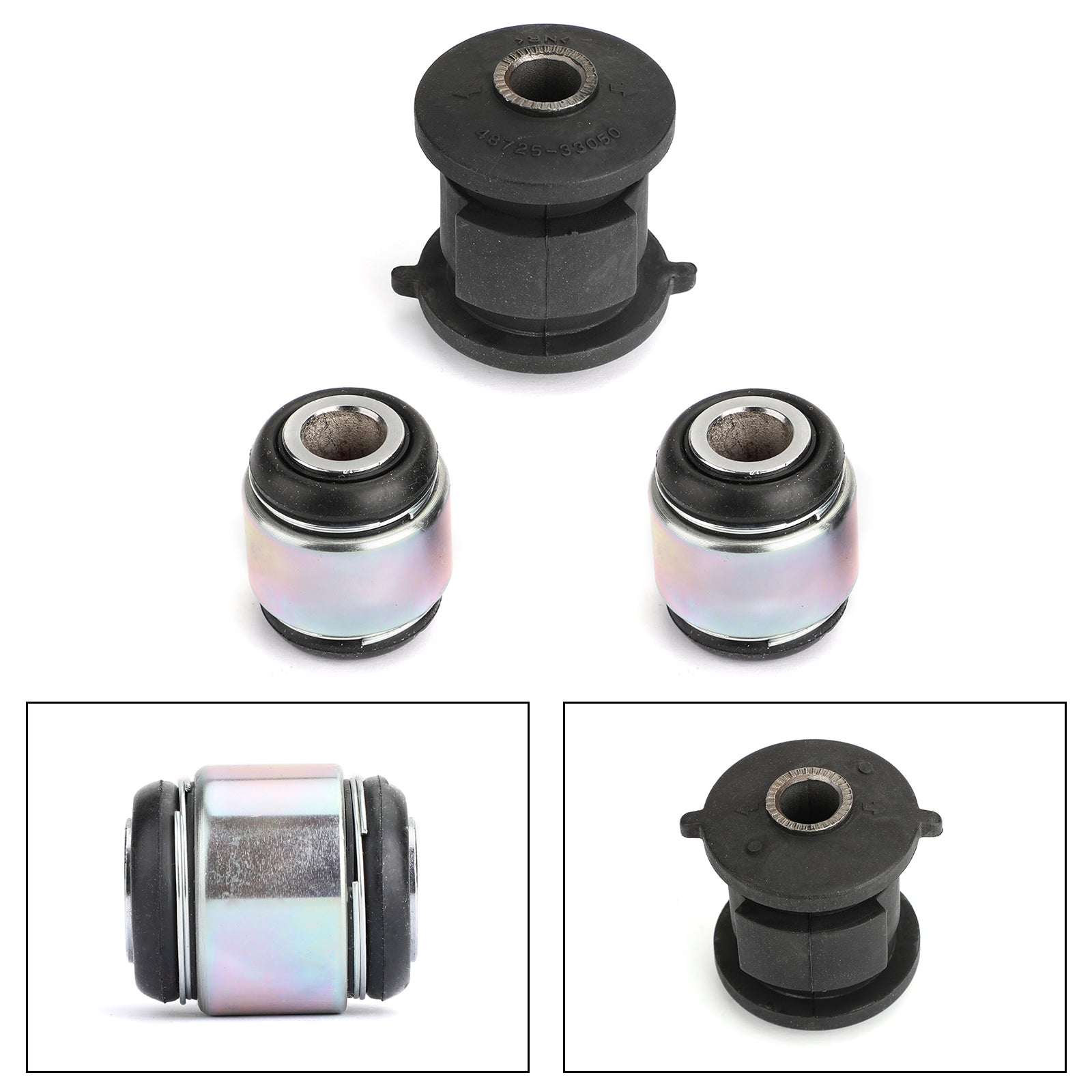 3Pcs Rear Arm Assembly Knuckle Bushing For Toyota Highlander Camry Avalon Lexus