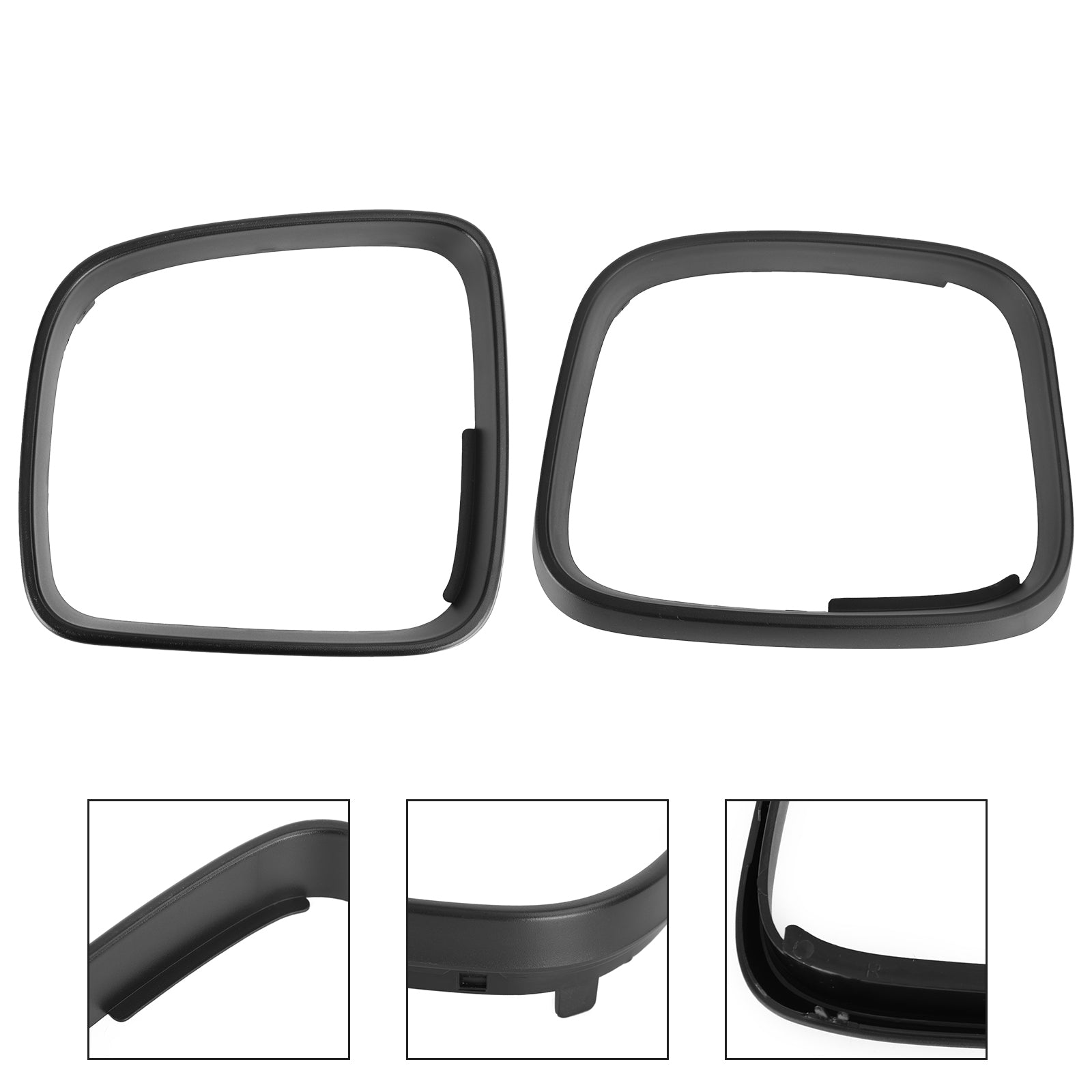 2* Caddy Wing Mirror Cover Door Trim Ring Bezel Cap for VW Transporter T5 Generic