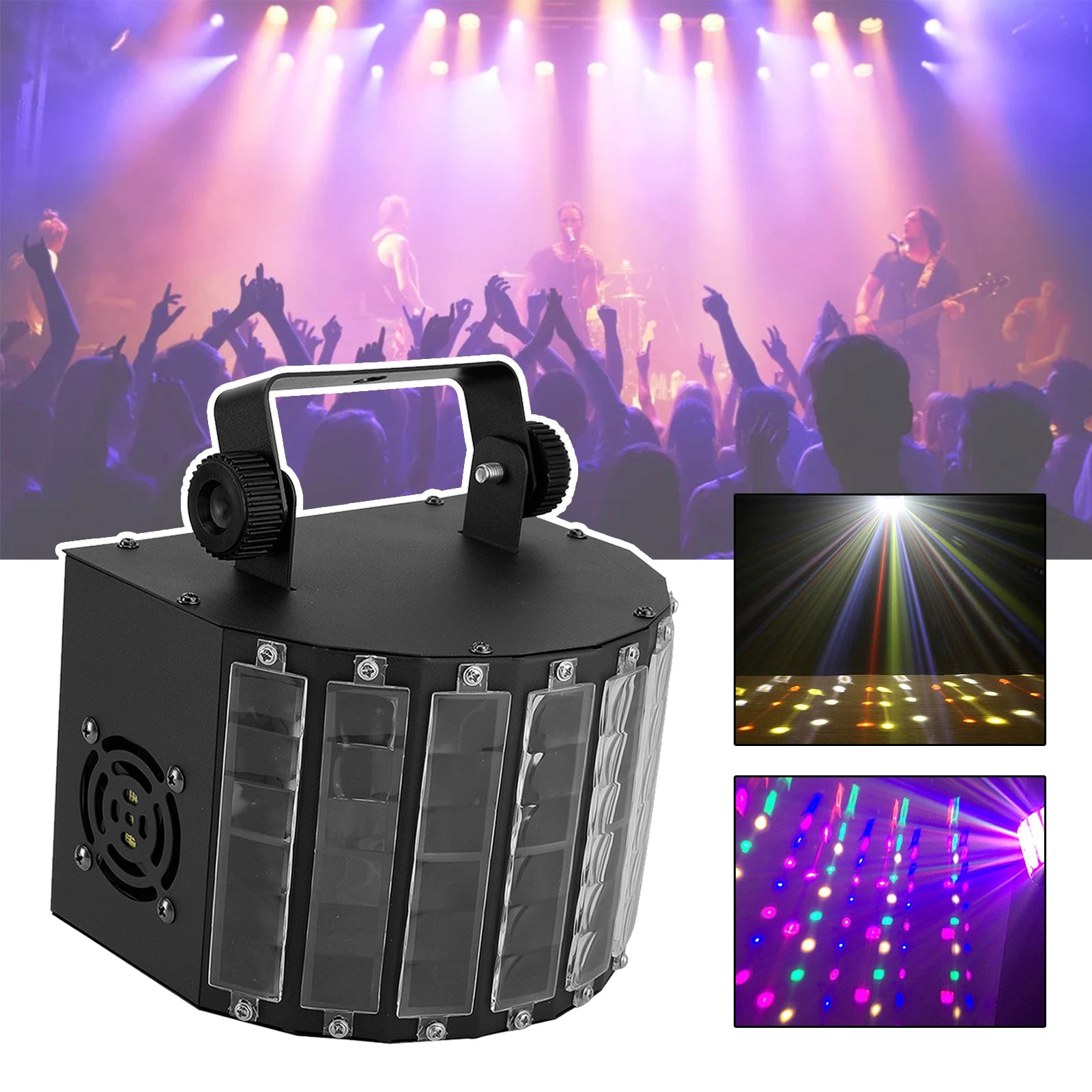 LED Mini Butterfly Light DMX DJ Disco Party Club Stage Effect Beam Light AU