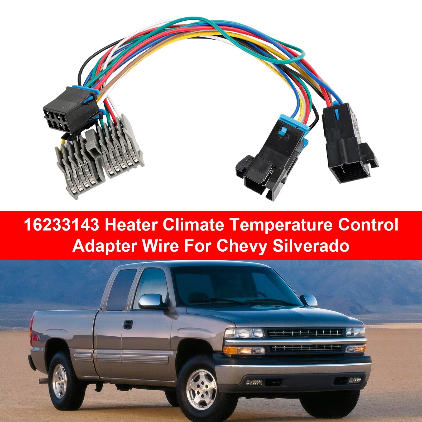 16233143 Heater Climate Temperature Control Adapter Wire For Chevrolet Silverado