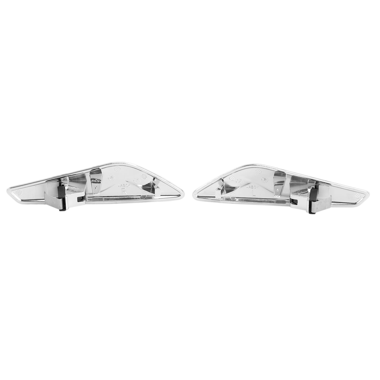 Pair Chrome Front Side Fender Trim Finisher 51117338569/570 For BMW F25 F26 X3 Generic