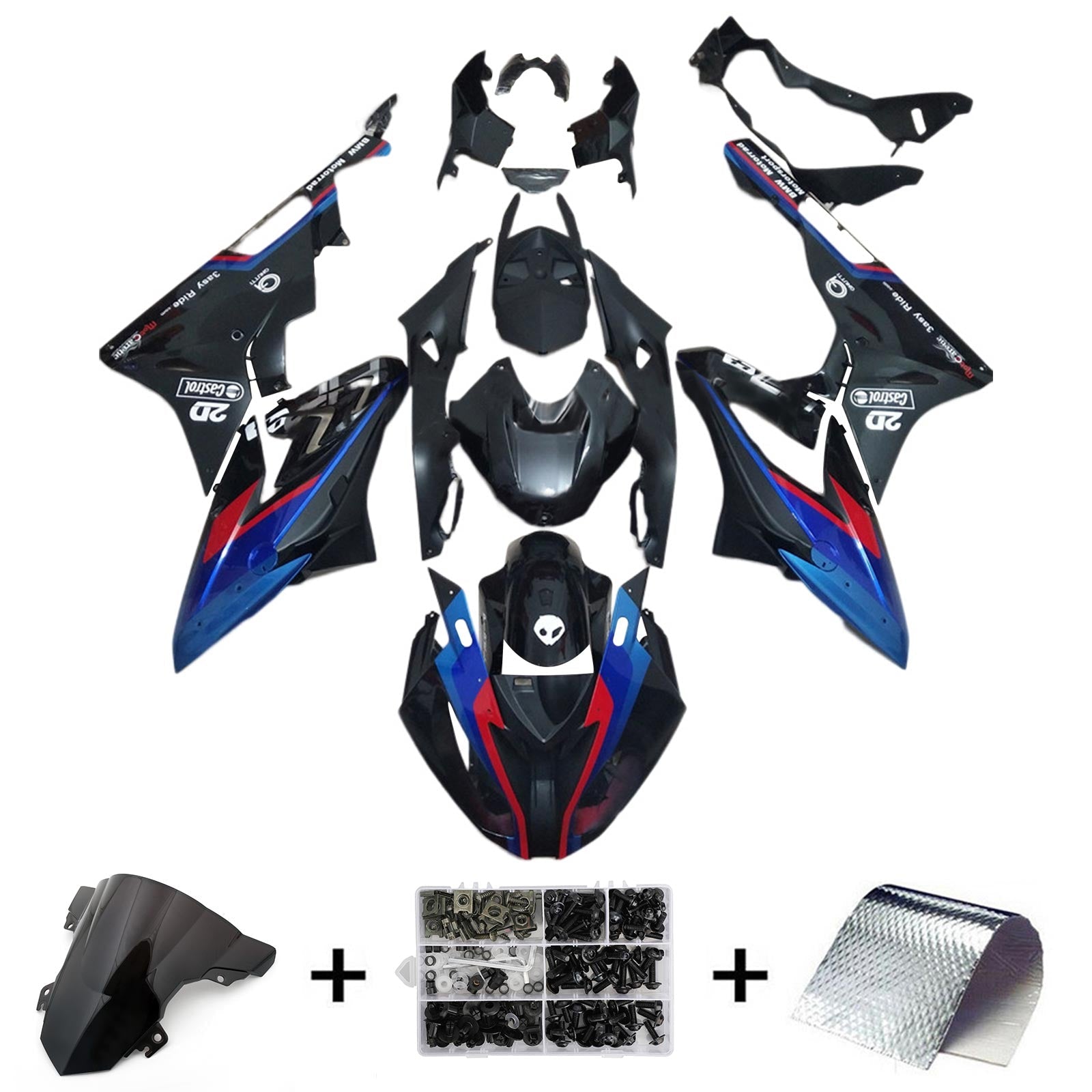 Amotopart BMW S1000RR 2017-2018 Kit Carenado Carrocería Plástico ABS