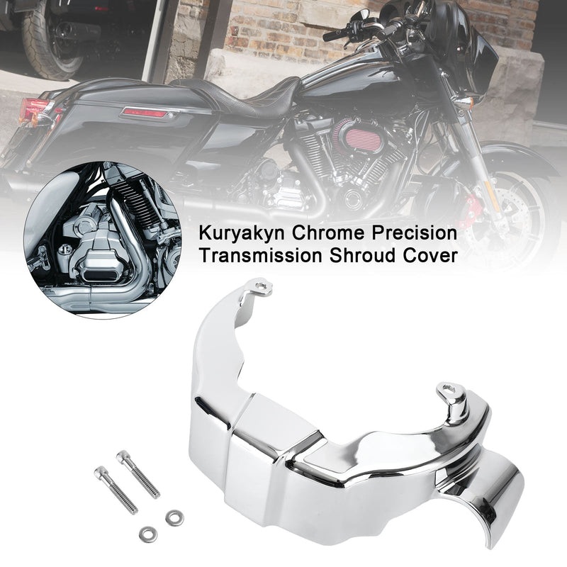 Kuryakyn Chrome Precision Transmission Shroud Cover for Milwaukee M8 2017-2020 Generic