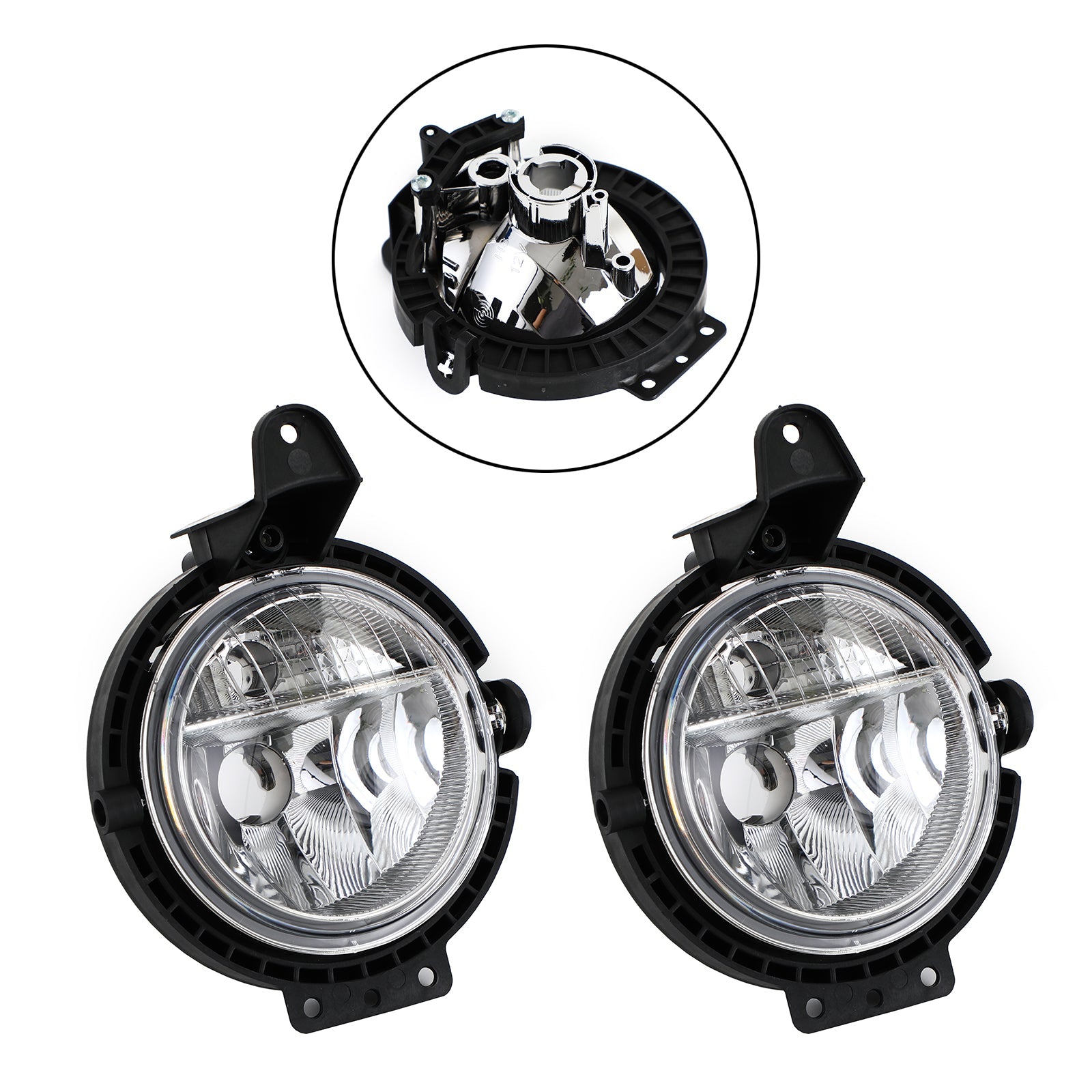 Pair Fog Lights Front Left and Right For Mini R55 R56 R57 R58 Cooper 2007-2015 Generic