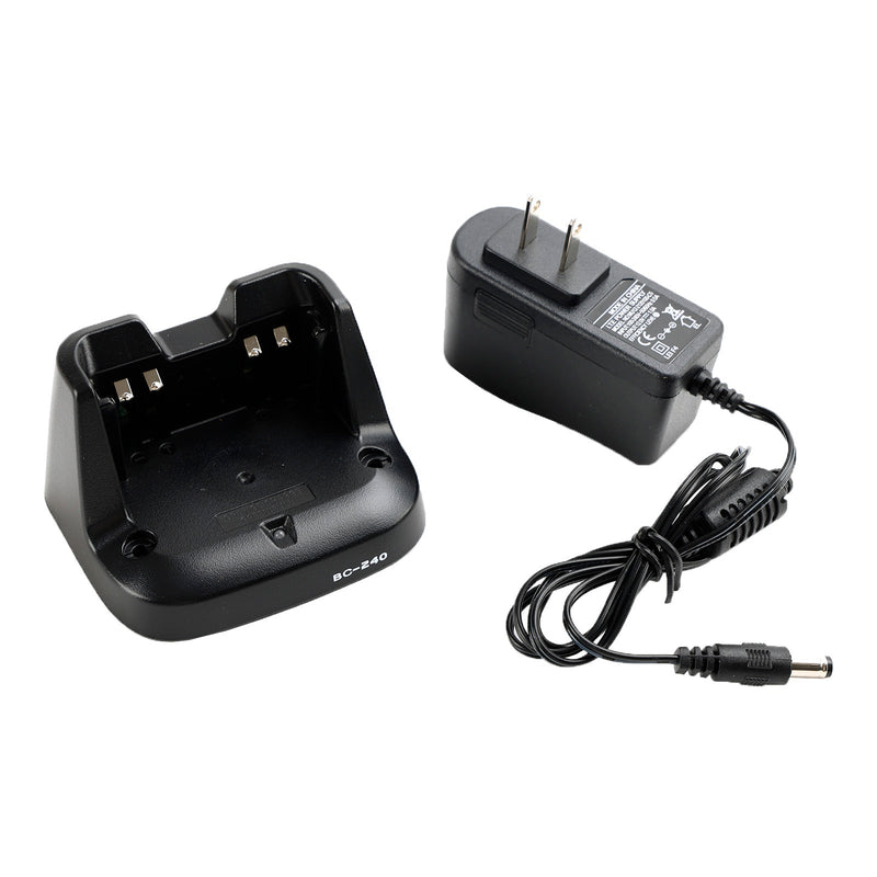 Cargador de BC-240, base rápida de batería BP-298 para ICOM V86 U86, Radio bidireccional, enchufe estadounidense