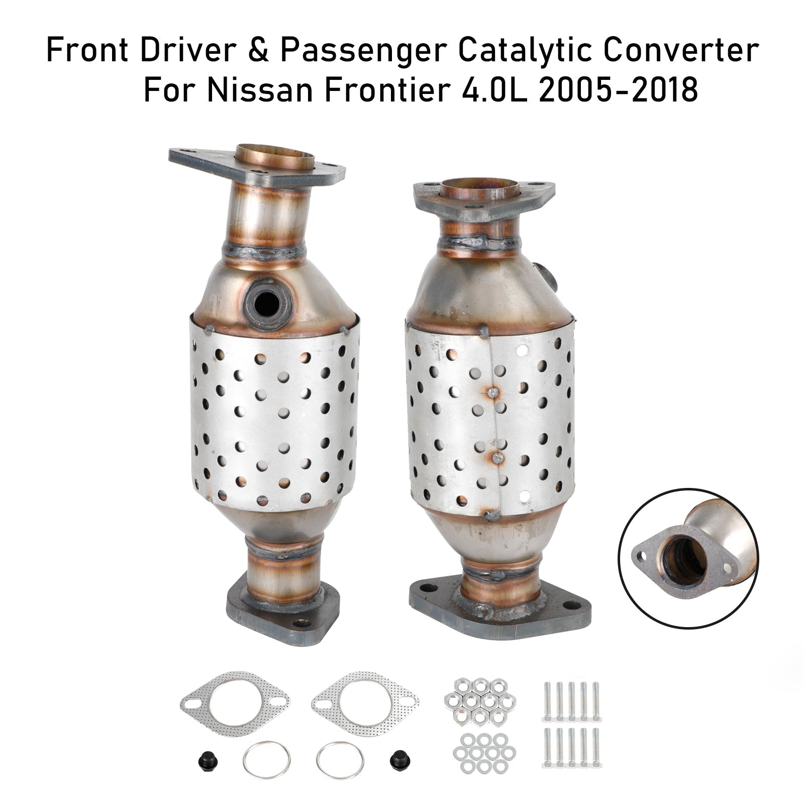 Front Driver & Passenger Catalytic Converter For Nissan Frontier Pathfinder 4.0L Fedex Express Generic