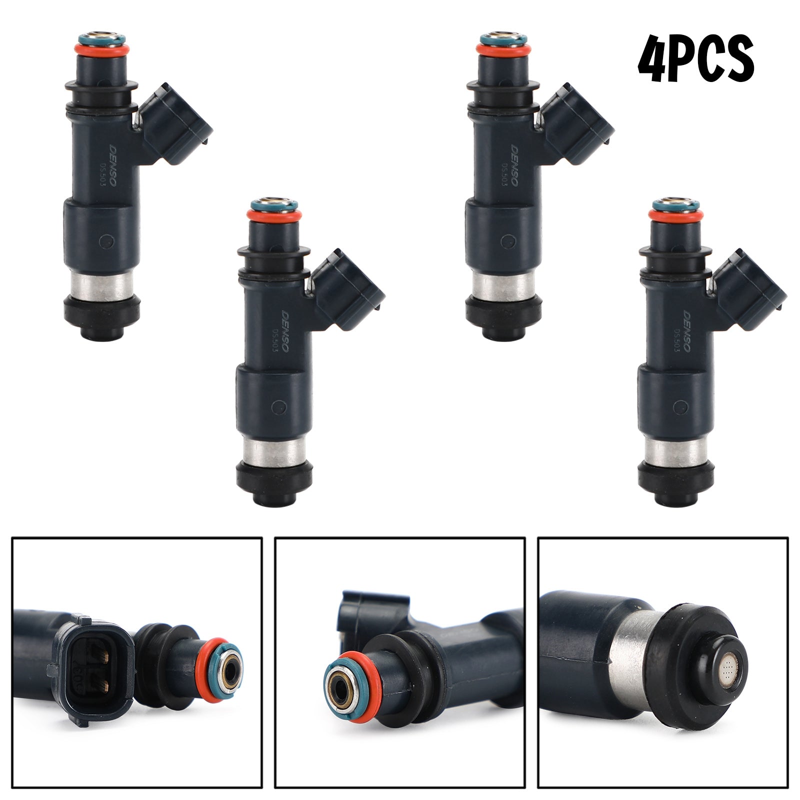 4PCS Fuel Injectors 195500-0281 Fit Mitsubishi Galant Eclipse 2.4L 2004-2012 Generic