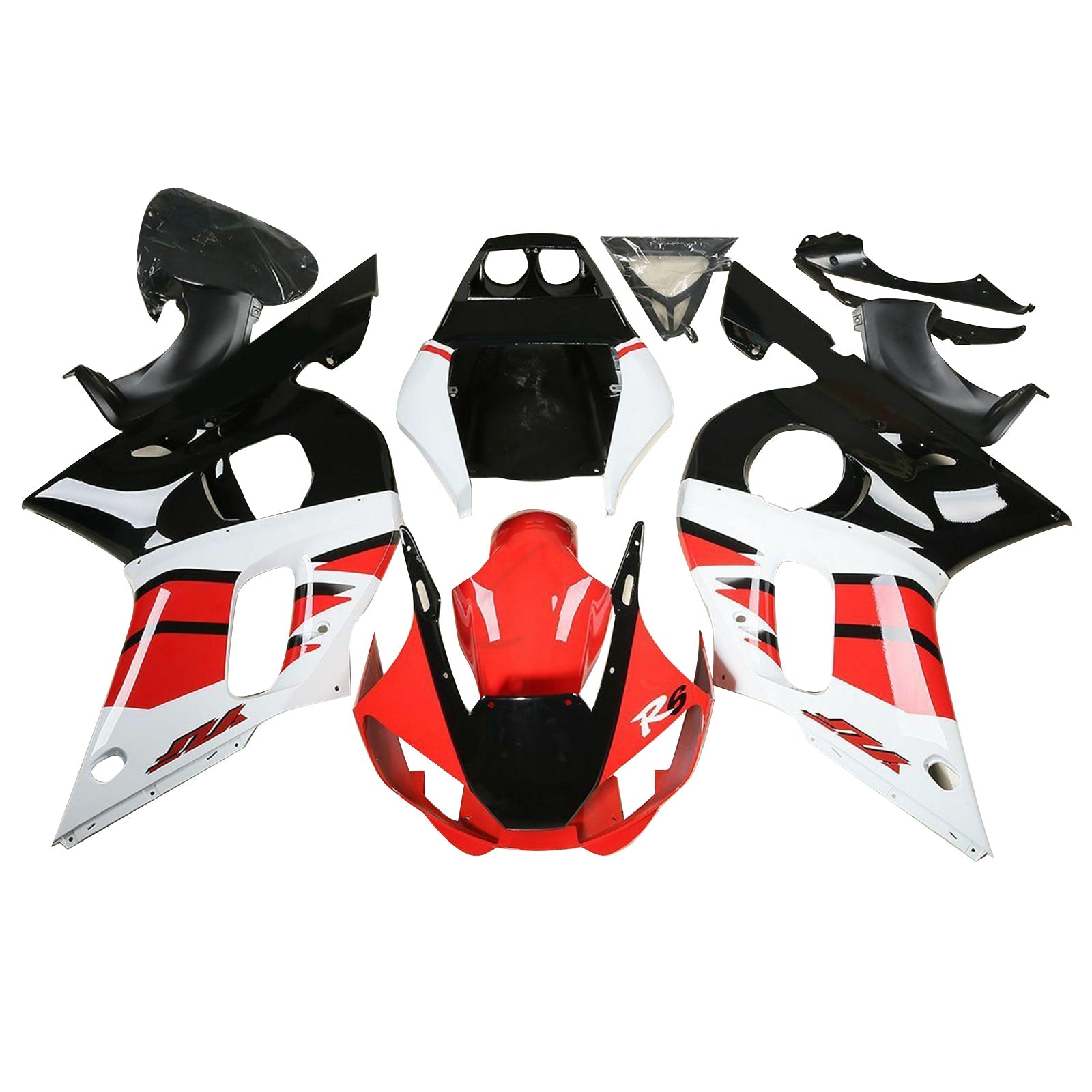 Fairing Kit For YAMAHA YZF R6 1998-2002 2001 2000 Red White Black Generic