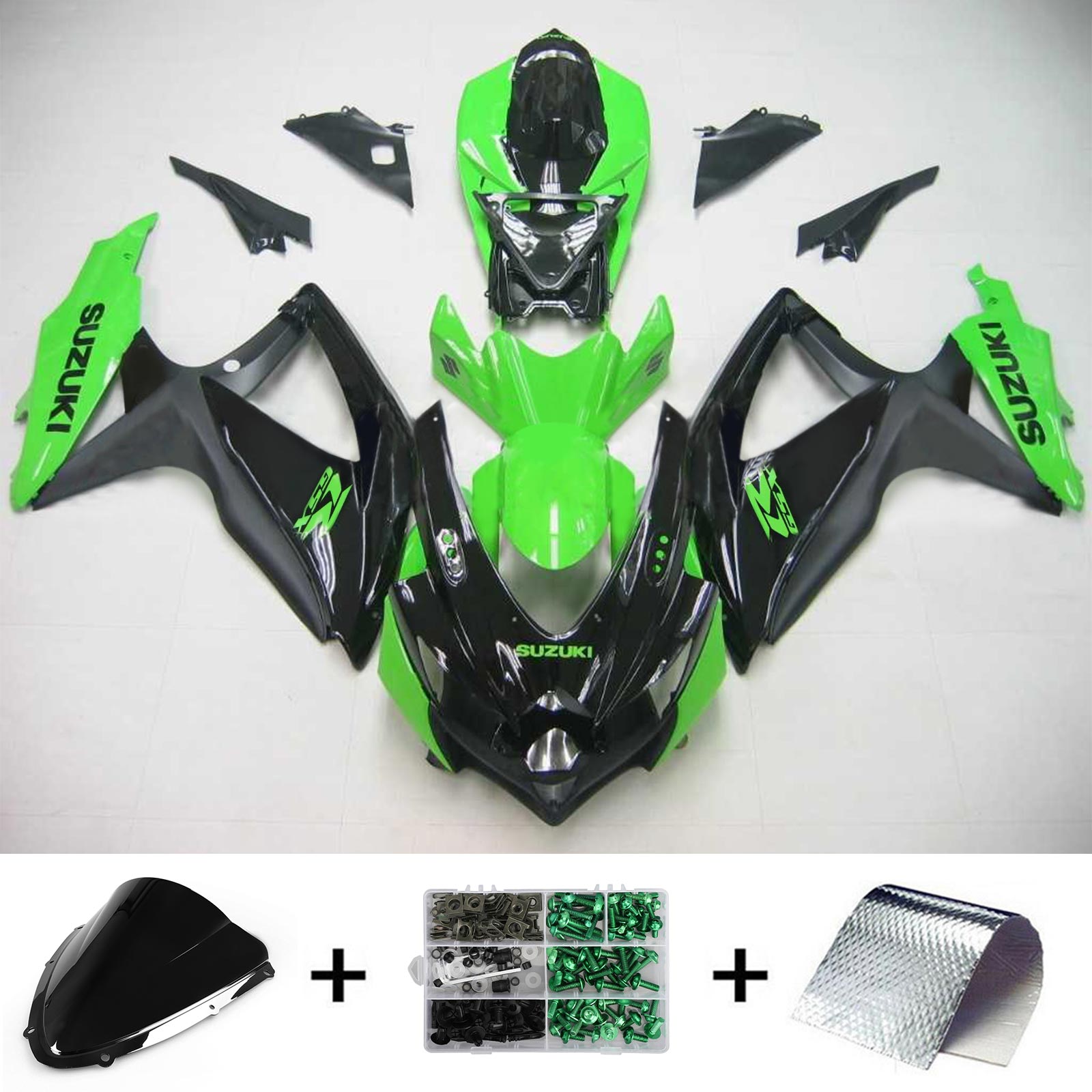 سوزوكي GSXR 600/750 2008-2010 الهدايا المجمعة هيكل السيارة البلاستيك ABS K8