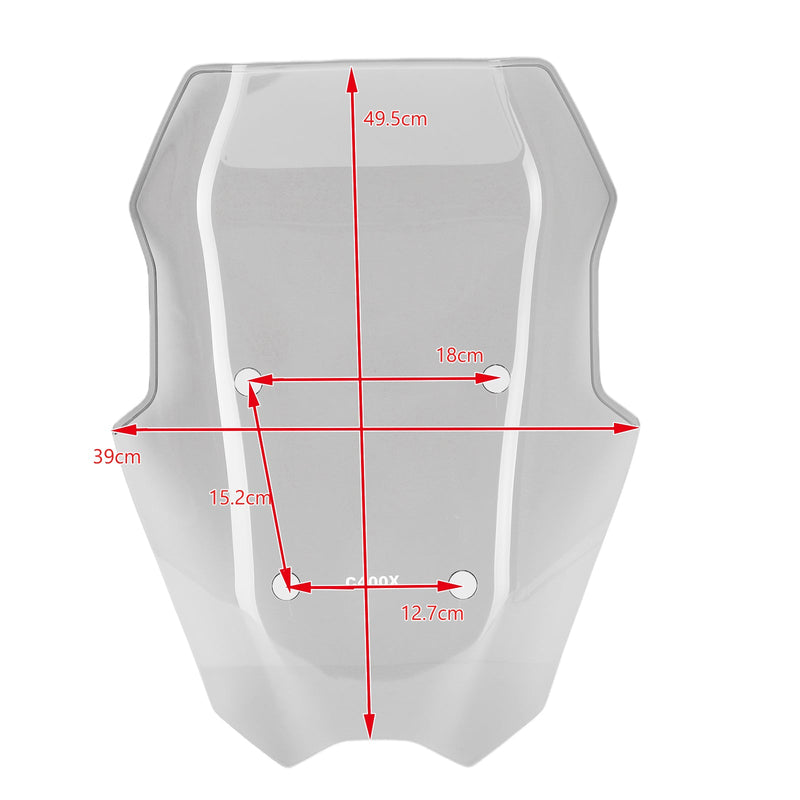 Parabrisas de plástico ABS para motocicleta BMW C400X 2019-2021