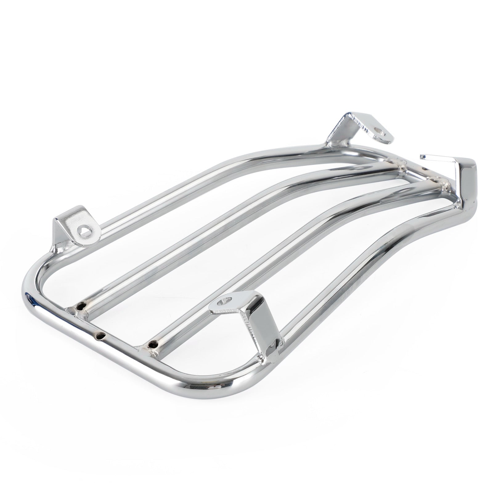 CHROME FLOOR BOARD LUGGAGE CARRY SUPPORT RACK FOR VESPA PRIMAVERA SPRINT 125 150 Generic