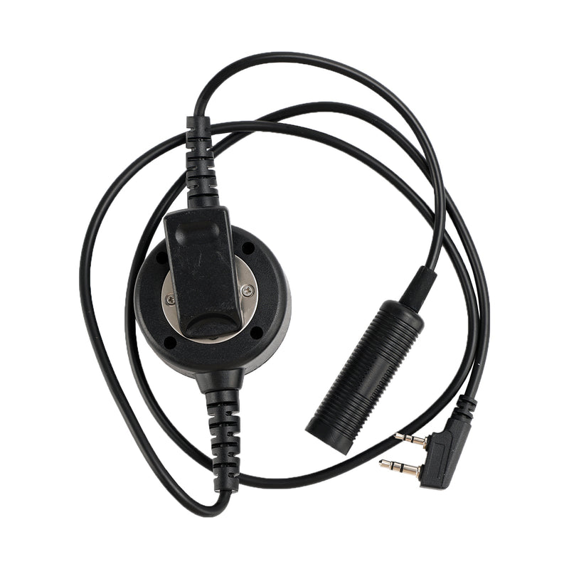 Auriculares tácticos con enchufe de 7,1mm y micrófono de tubo de garganta para Kenwood TK-208 TK-220 TK-240