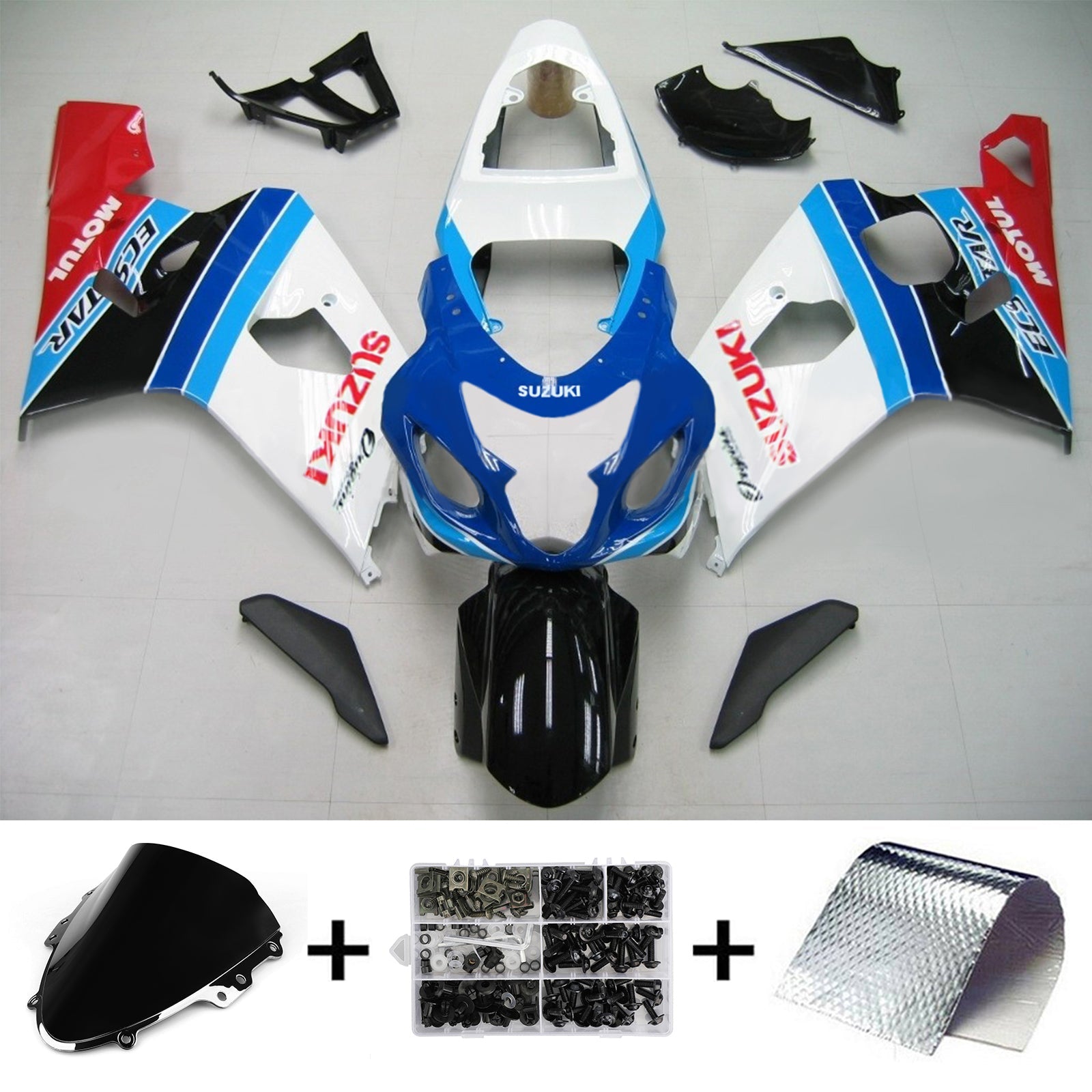 سوزوكي GSXR 600/750 2004-2005 الهدايا المجمعة هيكل السيارة البلاستيك ABS