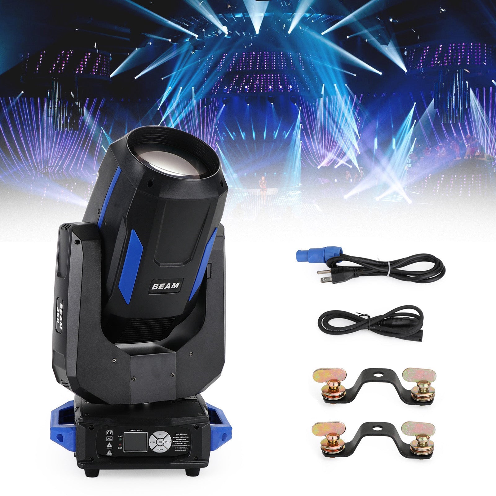 Rainbow Effect 260W 10R Sharpy Moving Head Beam Light 3In1 DJ Stage Lighting