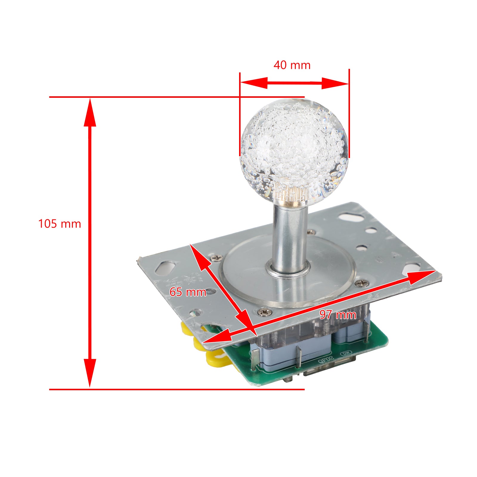 LED Colorful Illuminated Joystick Switchable from 4 to 8 Way For Arcade GAME