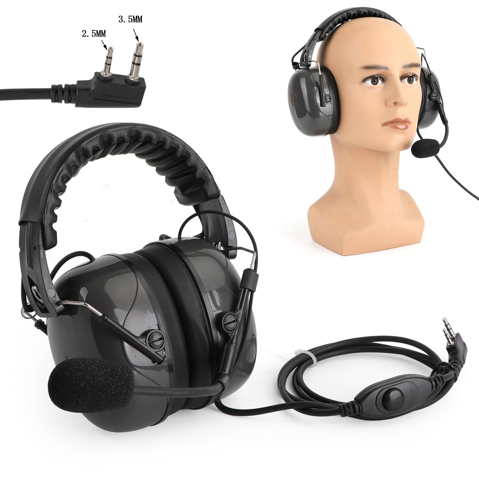 Noise Cancelling Overhead Headset For TK3107 TK3200 TK2160 BaoFeng BF-888S