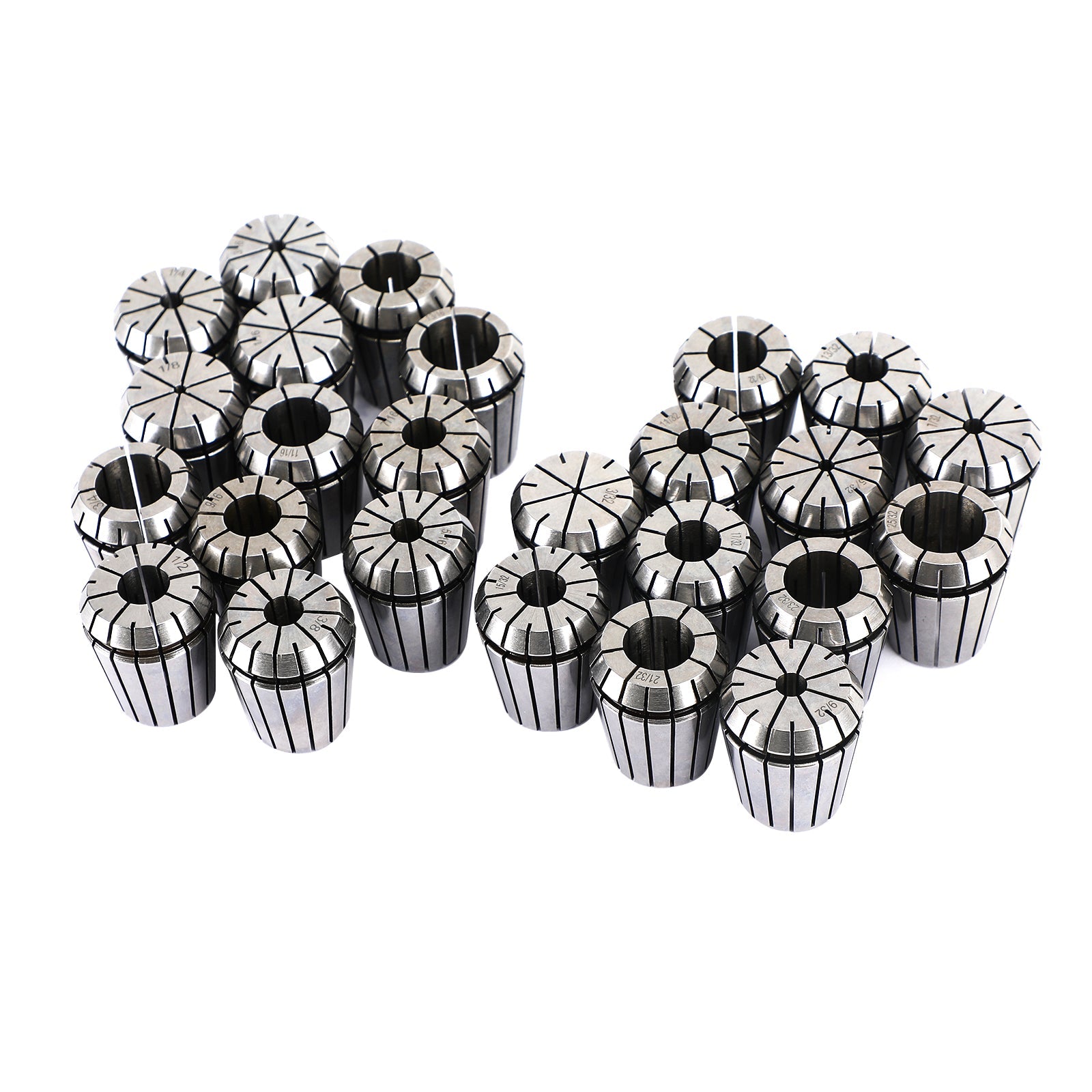 25Pcs ER32 Spring Collet 1/8-13/16"For CNC Milling Lathe Tool Engraving Machine