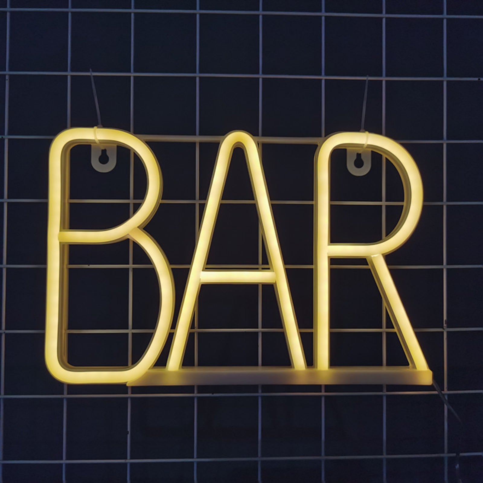 BAR LED Neon Sign Lights Bedside Night Light Lamp Kids Children Room USB Powered