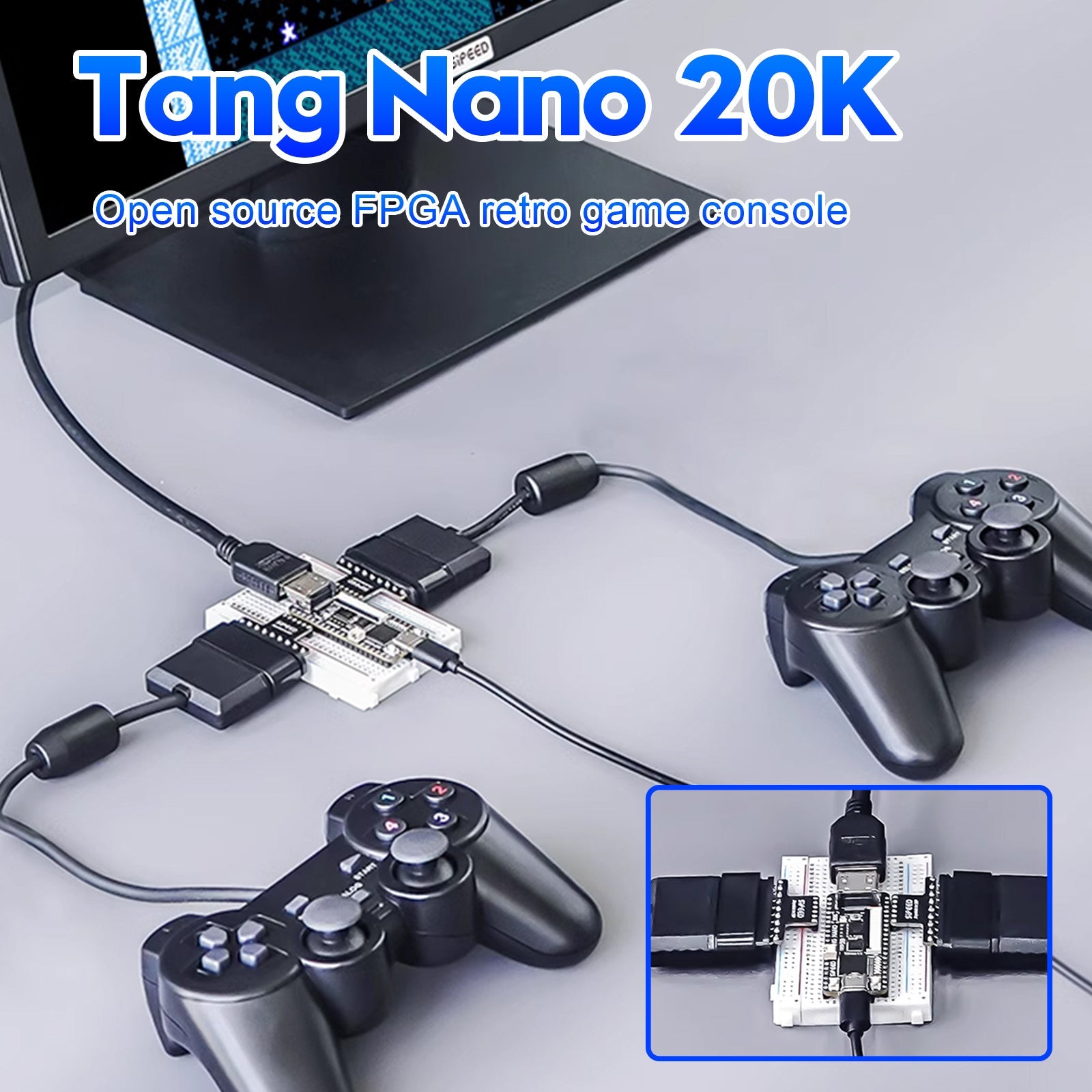 Placa de desarrollo Sipeed Tang Nano 20K, juego Retro FPGA de código abierto con altavoz