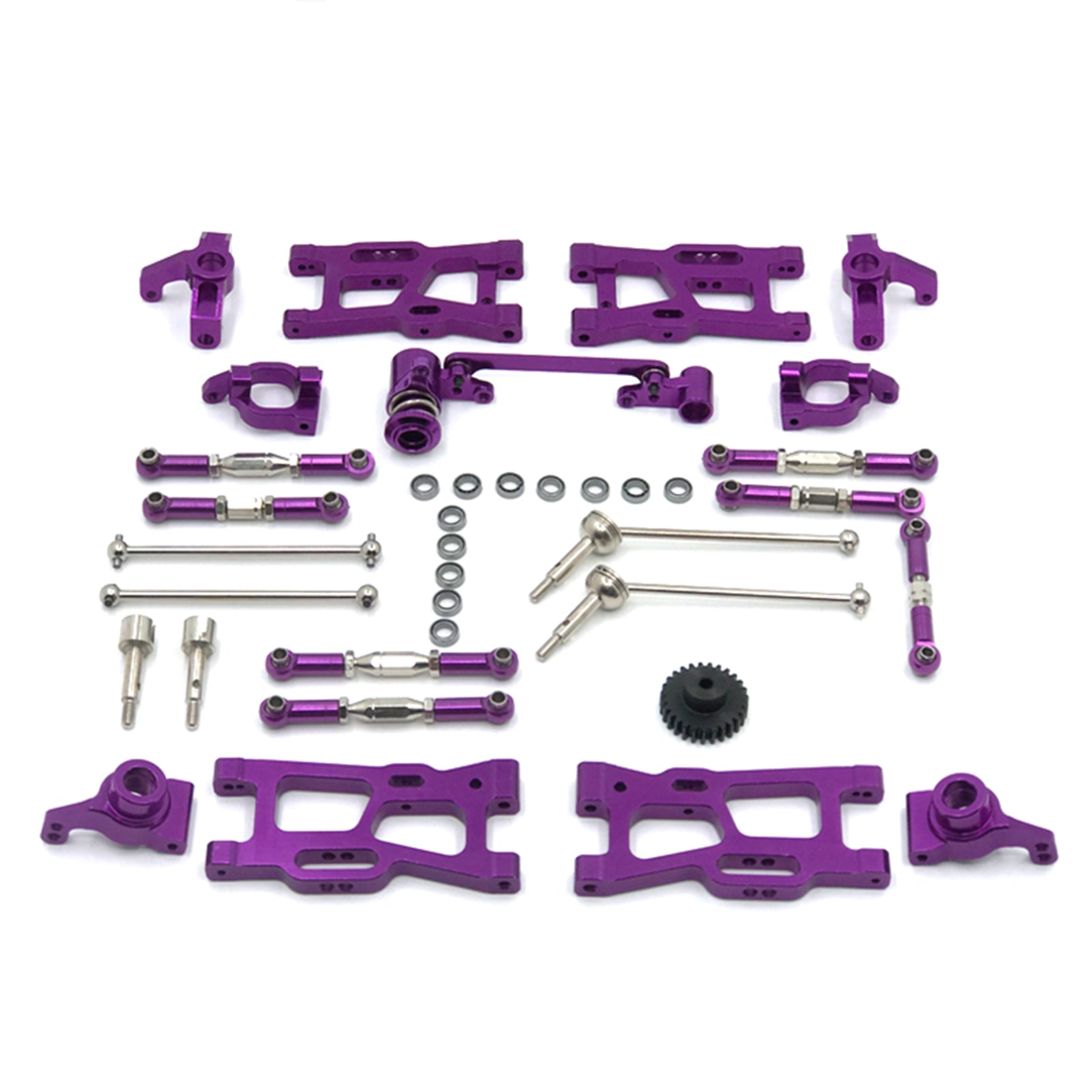 12Pcs Upgrades RC Parts Kit For Wltoys 144001 144002 124016 124017 124018 124019