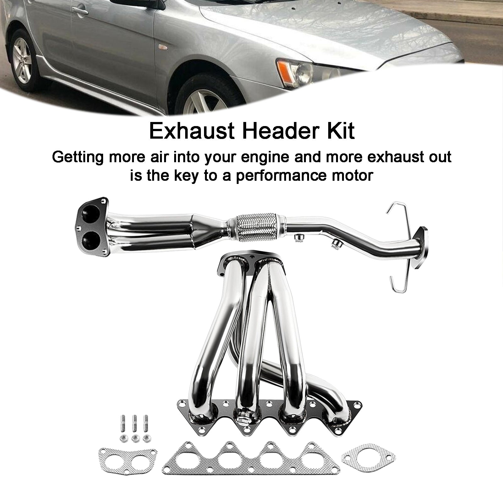 Mitsubishi Lancer 2002-2007 Stainless Steel Racing Exhaust Header Manifold