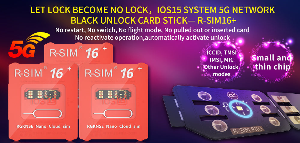 بطاقة R-SIM 16+ Nano إفتح RSIM مناسبة لهاتف iPhone 13 Pro 12 PRO MAX XS XR 8 IOS 15