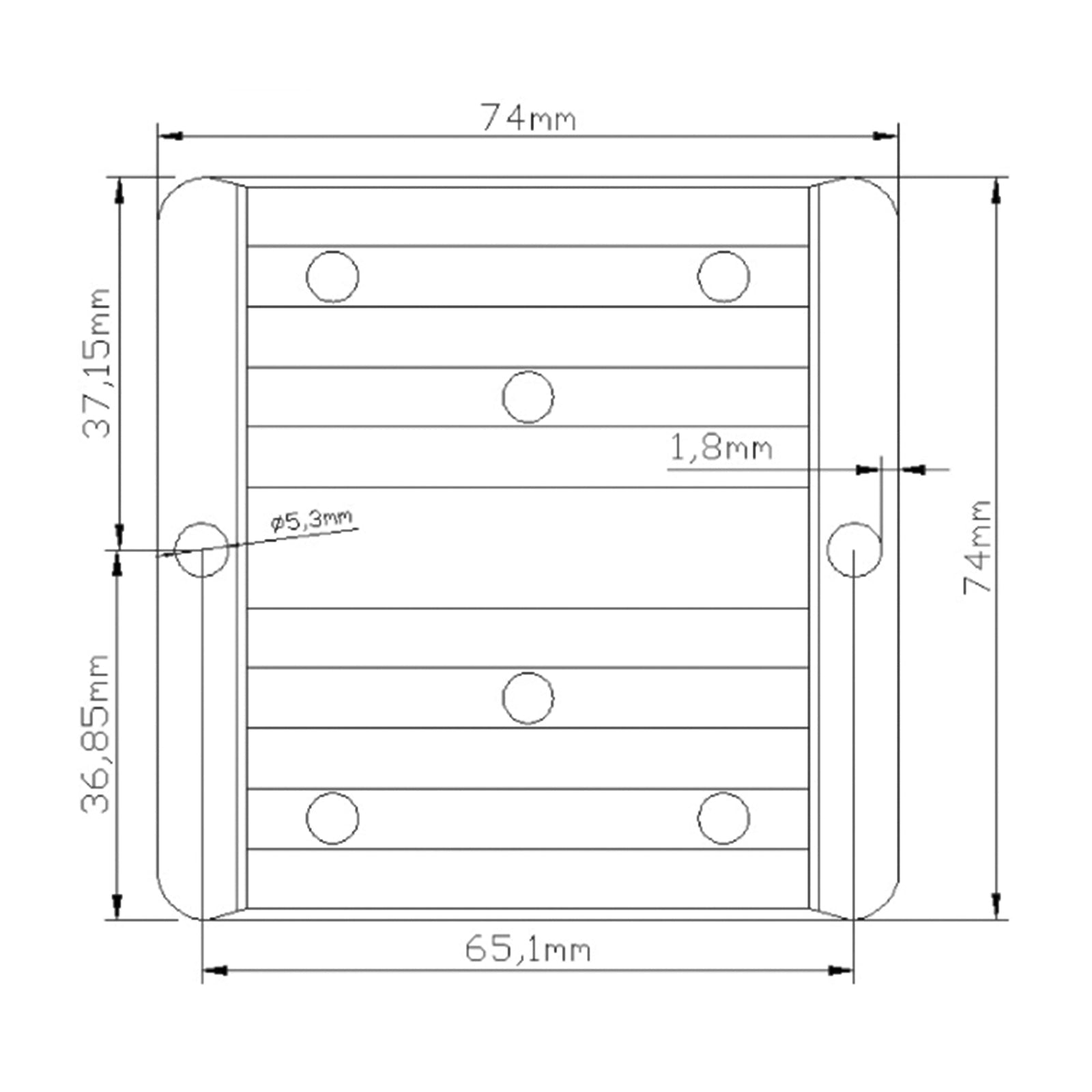 DC-DC 12/24V-36V 6A 216W Step Up Car Fuente de alimentación Convertidor Regulador Impermeable