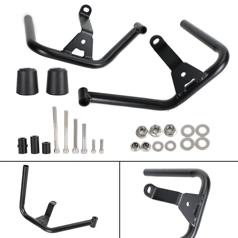 Black Engine Protection Guard Frame Crash Bars Iron Fits For Tr Trident 660 21 Generic