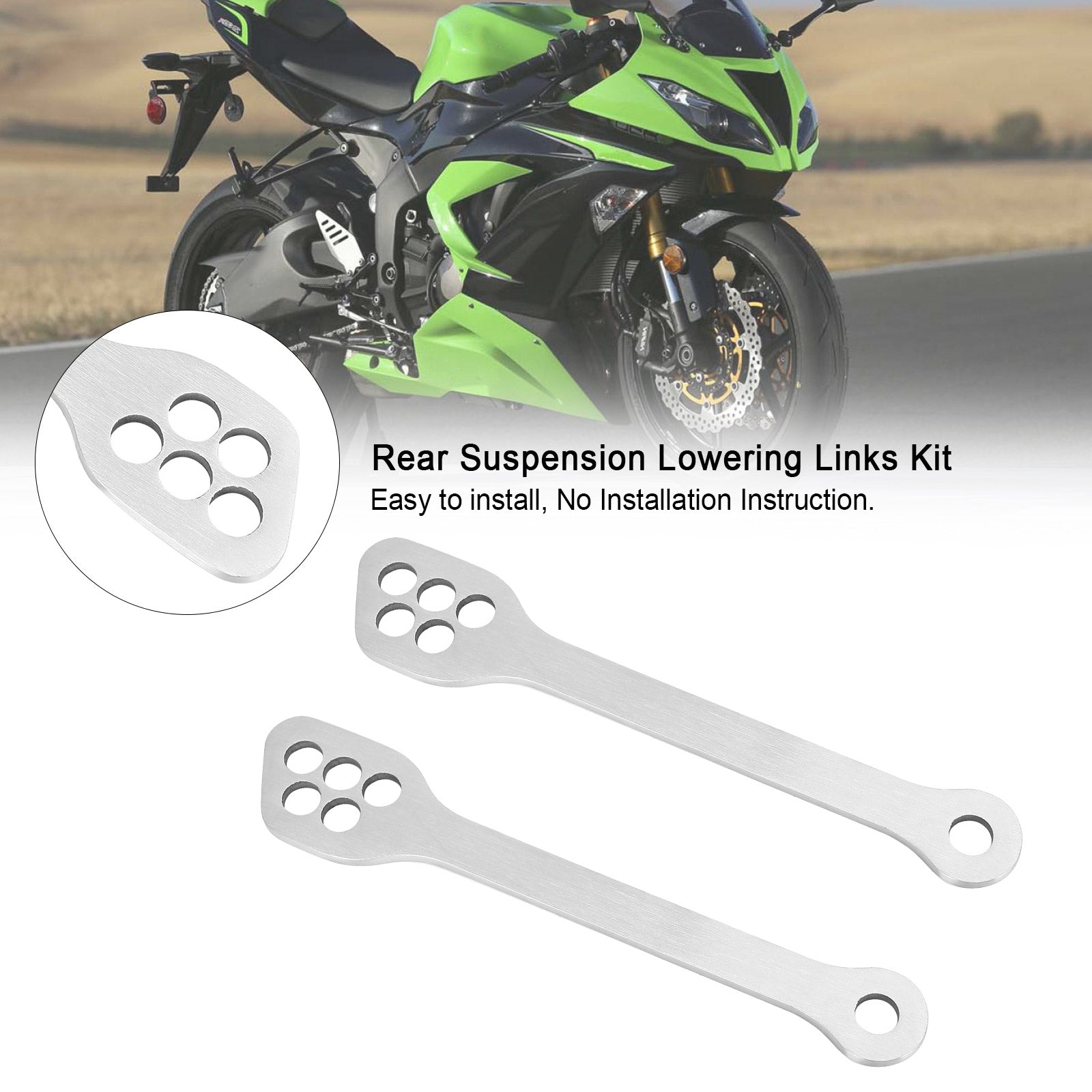 طقم وصلات خفض التعليق الخلفي لـ KAWASAKI Ninja ZX6R ZX10R EX250 EX300 2003-2019 عام