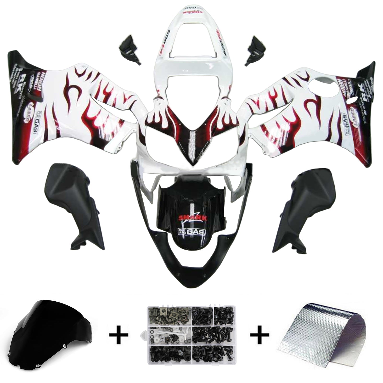 Honda CBR600 F4i 2001-2003 Kit Carenado Carrocería Plástico ABS