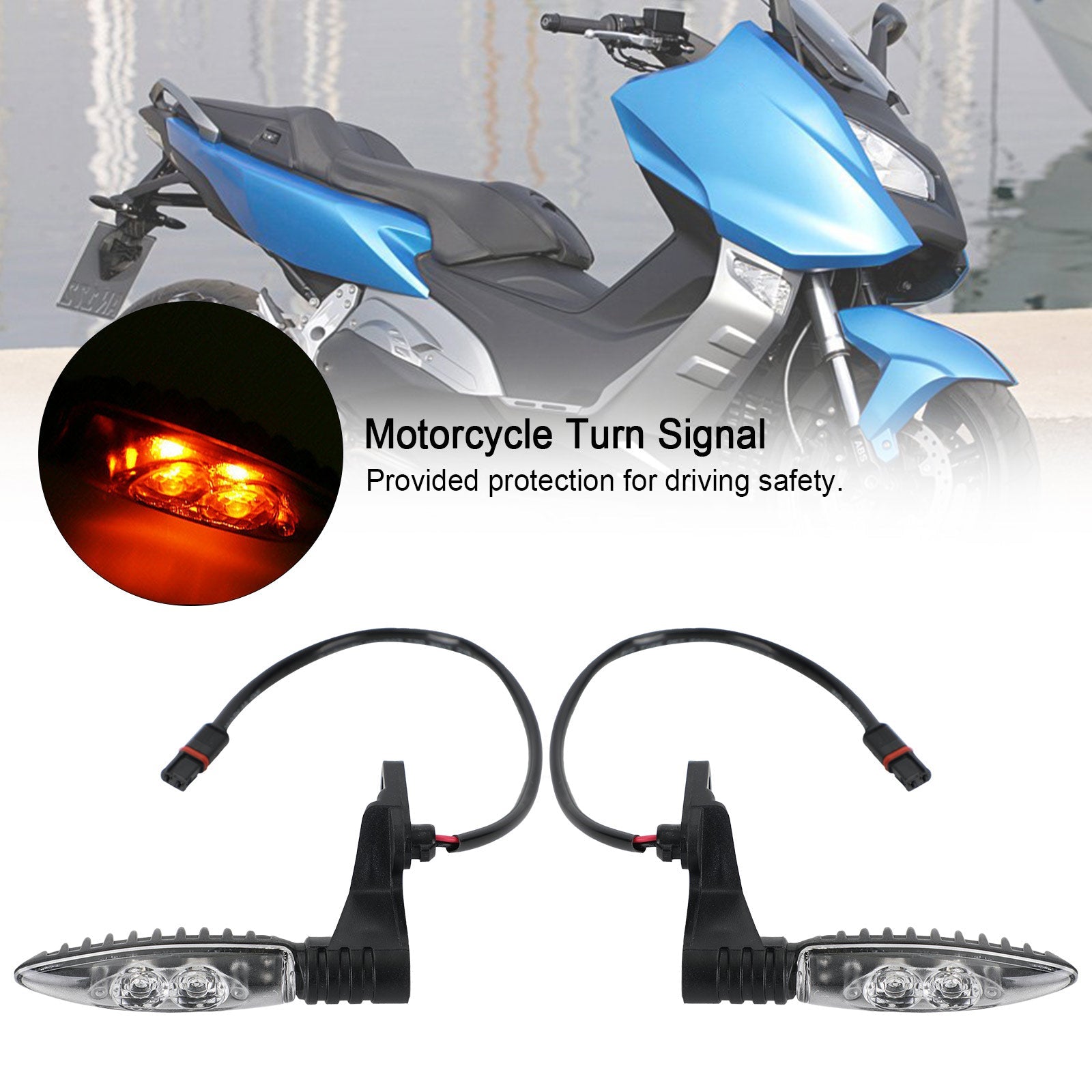 مؤشر أضواء الإشارة الخلفية LED لسيارات BMW F650 F700GS F800 GS R1200 GS Generic