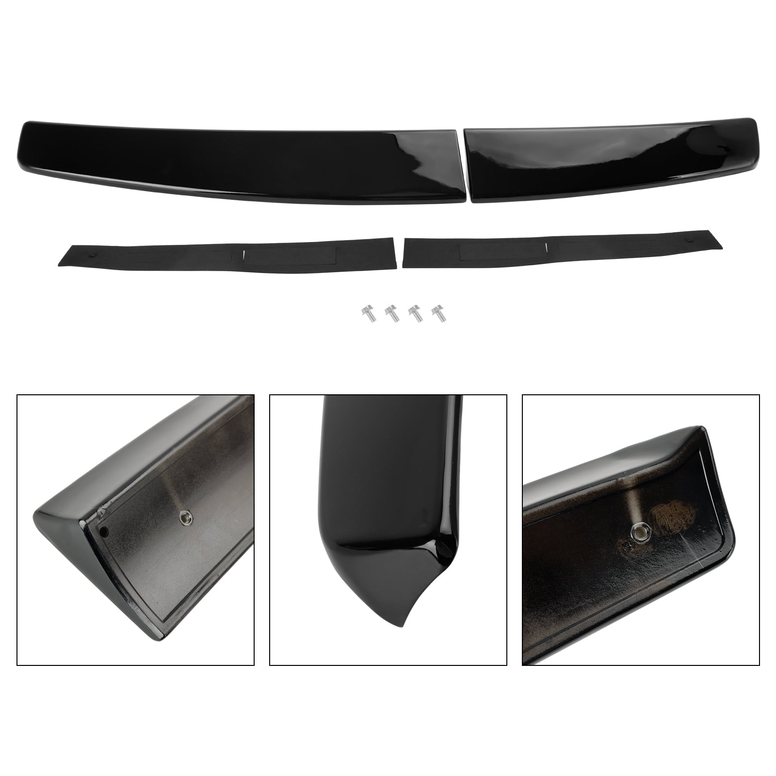 VW Caddy Maxi 2005-2018 Gloss Black Rear Twin Barn Door Trunk Spoiler