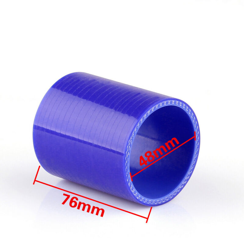 Straight 0 Degree 76mm 48mm Silicone Pipe Hose Coupler Intercooler Turbo Generic