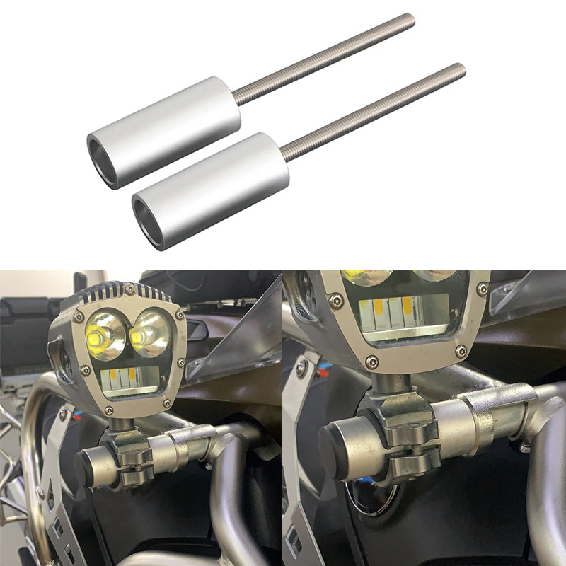 Pair Auxiliary Light Extend Rod Fit for BMW R1200GSA 14-2018 R1250GSA 18-2021