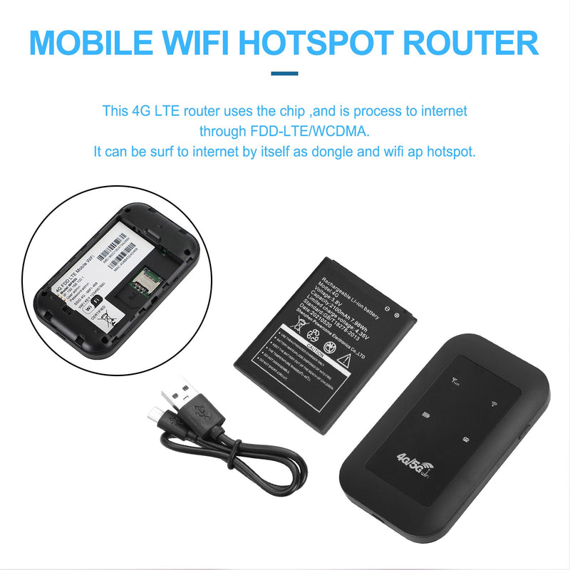 H806 4G LTE UMTS WCDMA Hotspot Enrutador inalámbrico WiFi Módem de banda ancha móvil