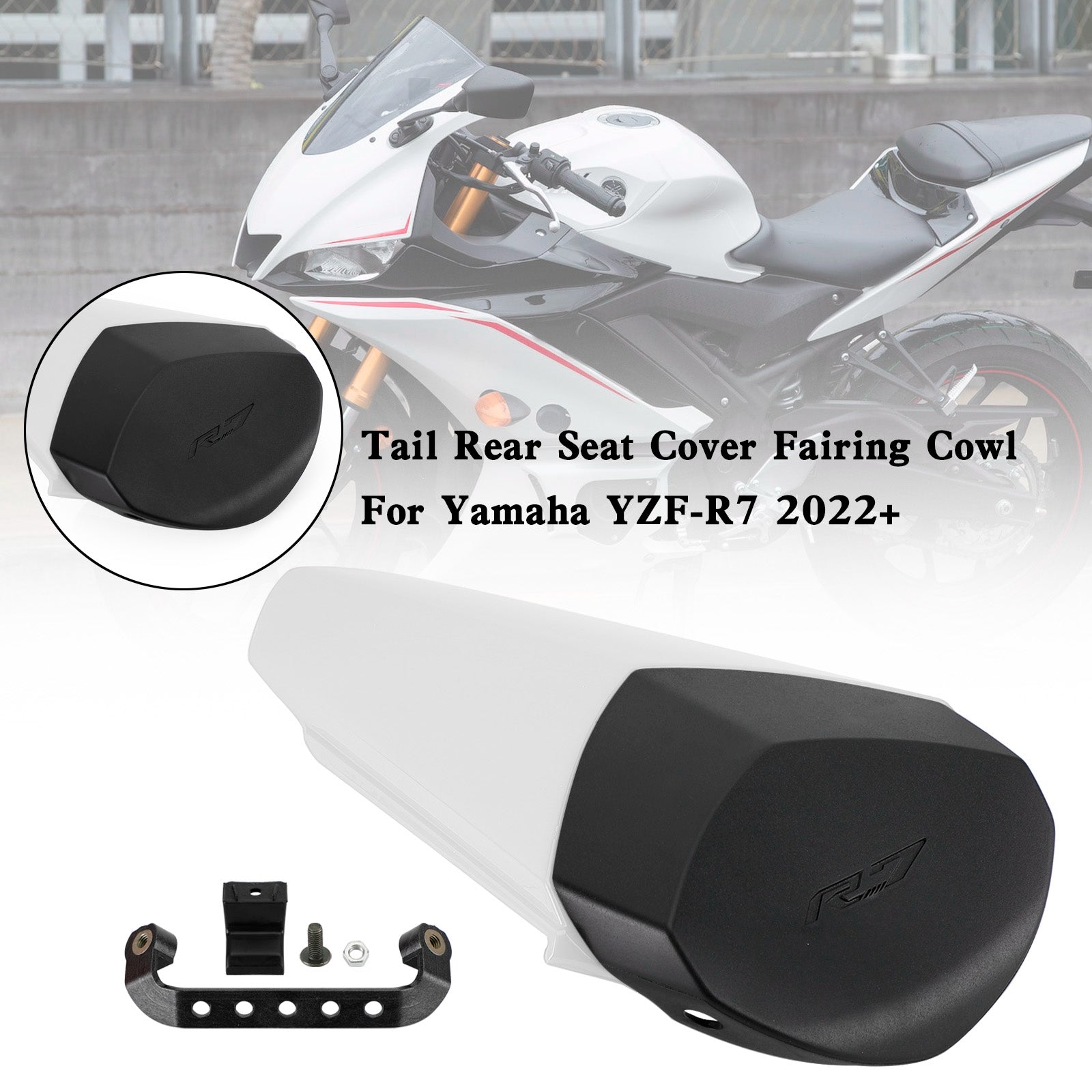 2022 2023 2024 YAMAHA YZF-R7 YZF R7 Tail Rear Seat Cover Fairing Cowl