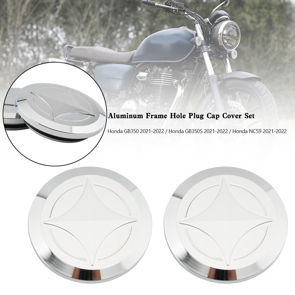 2021-2022 Honda GB350 NC59 CB350 Aluminum Frame Hole Plug Cap Cover Set